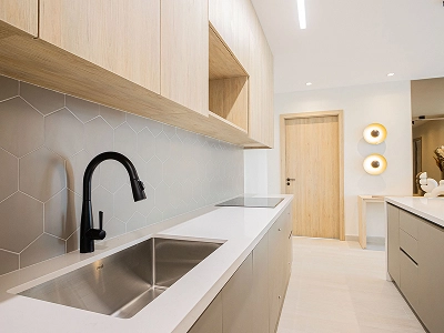 Cocina de apartamento para inversióng en Panamá