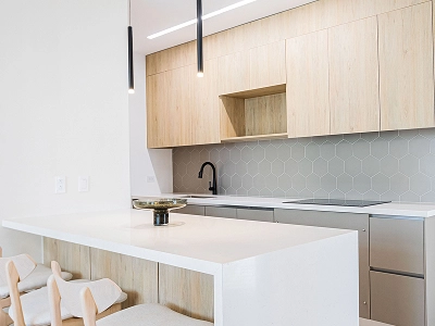 Cocina de apartamento para inversióng en Panamá