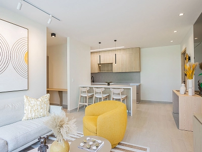 Sala de apartamento para inversióng en Panamá